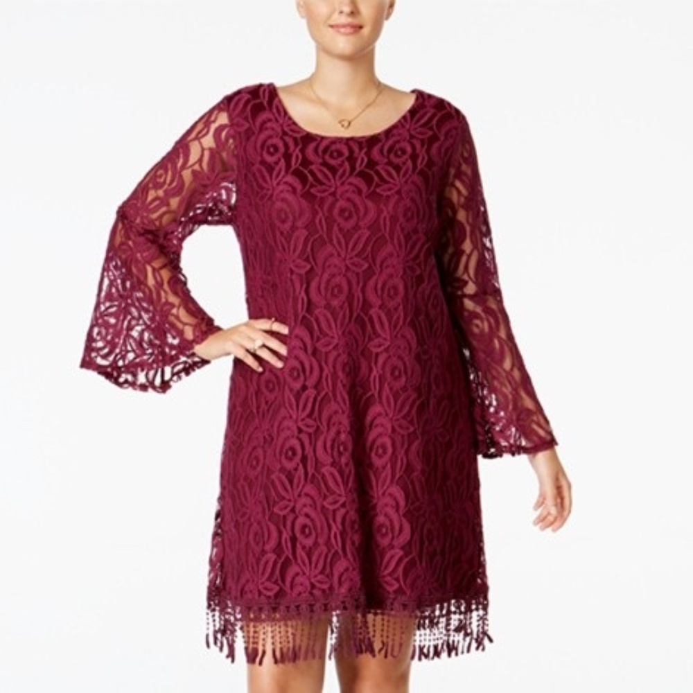 Ing Collection Newport Dress Red NWT Sz 2X